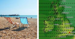 UK weather maps show 9 regions to be hit by warm 19C temperatures