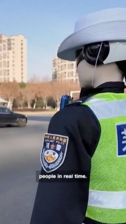 Watch: China's AI robot cops patrol streets for one sinister reason