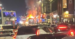 Edinburgh bus fire LIVE: Flames erupt in city centre as people flee in panic