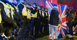 Anti-migrant protest erupts outside block of flats after two injured in Edinburgh