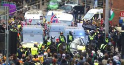 Bristol Patriots protest LIVE: Police form human wall in clash with counter-demonstrators