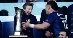 Princess Anne leaves fans in stiches as she shares hilarious moment with rugby player