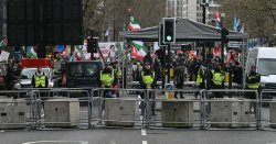 London protest: Three arrested as protesters gathered in central London over Al Quds Day