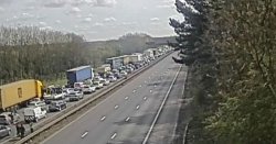 M1 traffic LIVE: Closure both ways as air ambulance <b class='text-danger'>rush</b>es to 'serious' crash