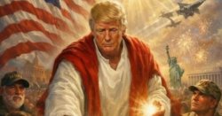 Trump deletes picture portraying himself as Jesus Christ after furious MAGA backlash