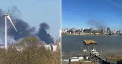 Dagenham fire LIVE: Huge plume of smoke seen for miles across London