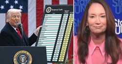 Trump official humiliated after she can&#039;t explain his tariffs on penguins
