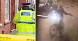 Horror scenes in quiet street as thug &#039;brandishes crossbow&#039; after teens descend on a house