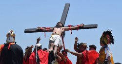 Catholic, 64, nailed to cross in Good Friday &#039;crucifixion&#039; as vow to God after &#039;miracle&#039;
