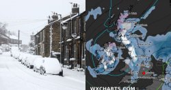 UK weather maps show huge rain and snow storm hitting England and Scotland in May