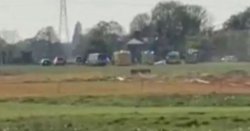 Barton Aerodrome plane crash leaves two injured as ambulances race to scene