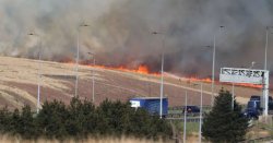 M62 traffic LIVE: Road closures still in place as fire rips through moor