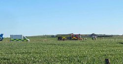 Pilot dead after horror plane crash in field with passenger critically injured
