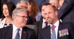 Royal fans issue the same complaint as Prince William sits next to Keir Starmer at VE Day