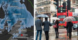 UK storm forecast with 550-mile wall of rain - full list of 11 counties not hit