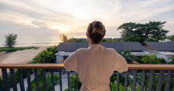 Tourists in Cyprus relax on balcony but then spot something terrifying in sky