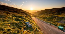 England&#039;s &#039;only truly spectacular road&#039; with stunning views passes a historic waterfall