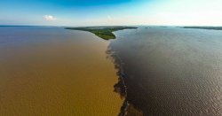 The astonishing river mouth as wide as the distance from London to Paris