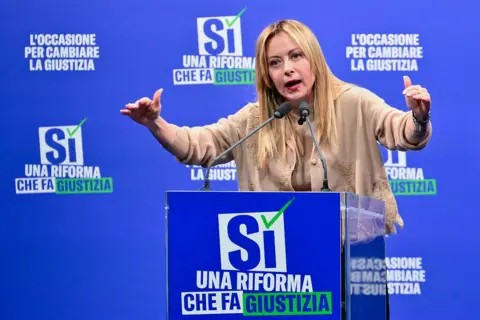 Italy’s referendum on the courts has turned into a high-stakes test for Giorgia Meloni