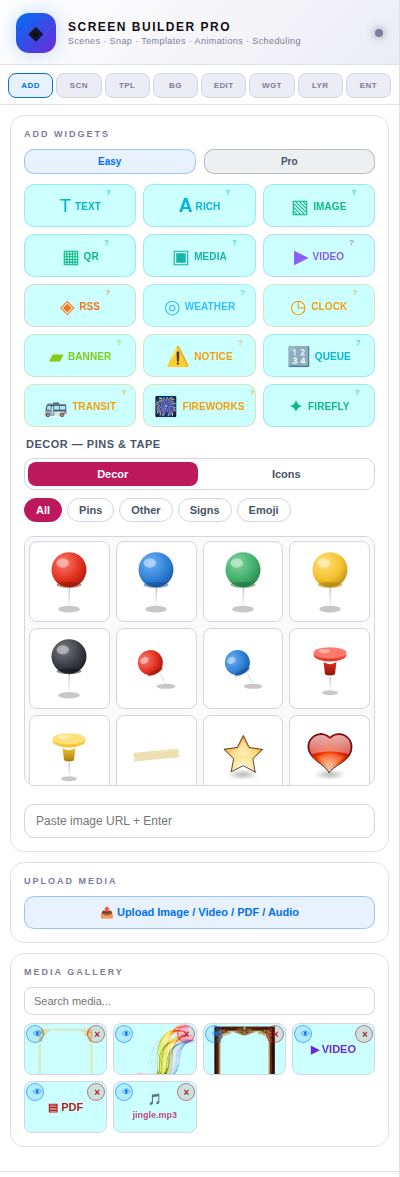 The ADD tab.