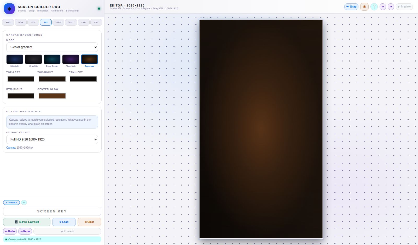 Full HD 9:16 – a portrait screen.